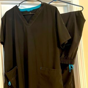 Carhartt Cross Flex Royal Blue Scrub Set